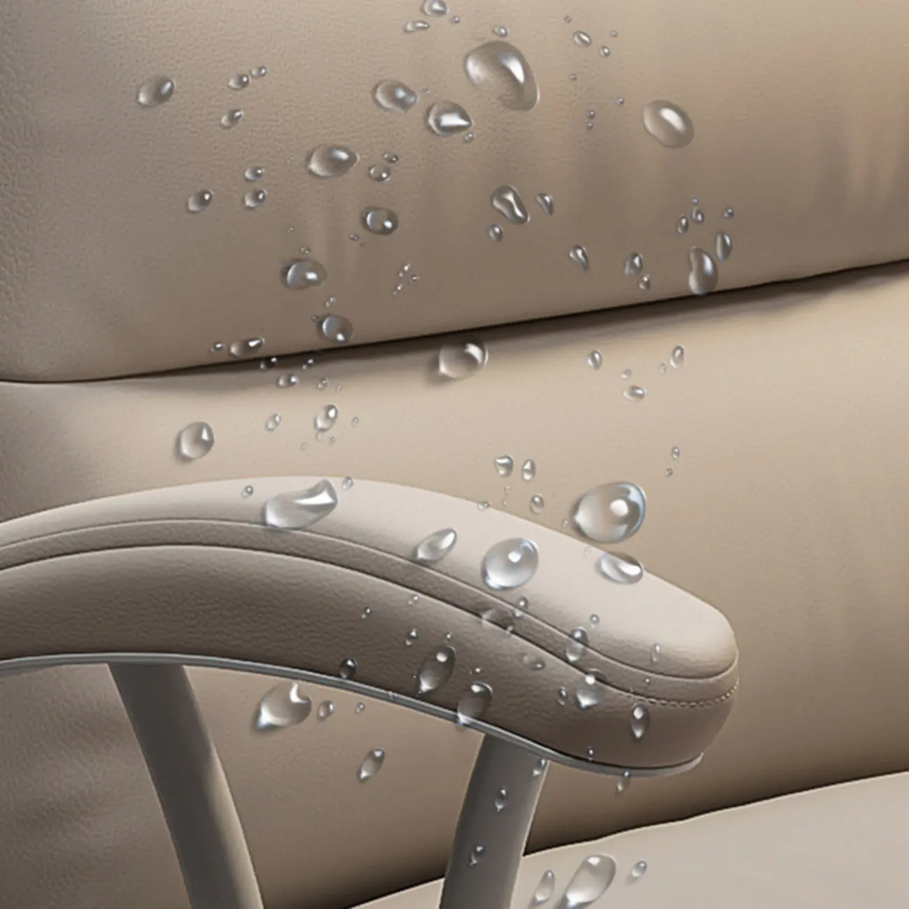 Modern Leather Adjustable Swivel Office Desk Chair Image - 4 | homeyfad