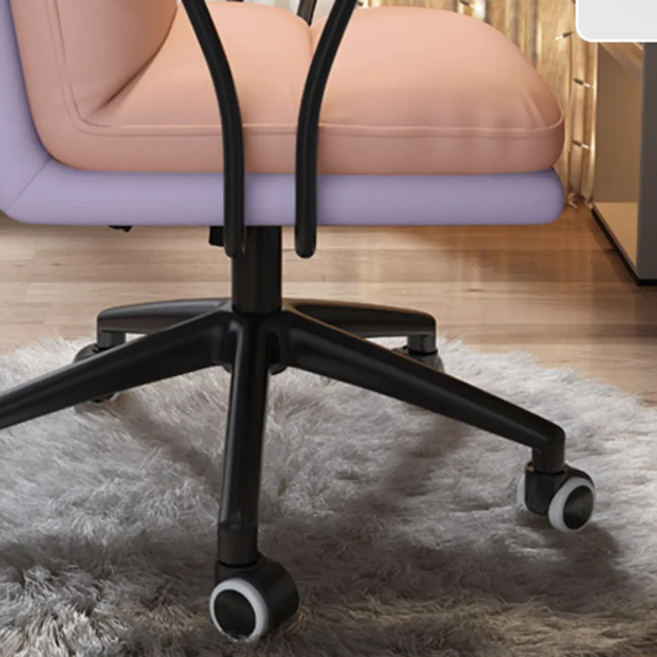 Modern Leather Adjustable Swivel Office Desk Chair Image - 14 | homeyfad