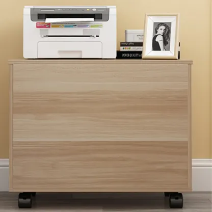 Elegant Wooden Lockable Filing Cabinet with 3-Drawers for Office Image - 12