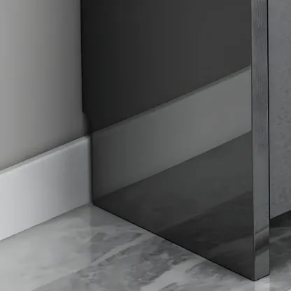 Entryway Glam Black Shoe Storage with Adjustable Shelves Image - 11