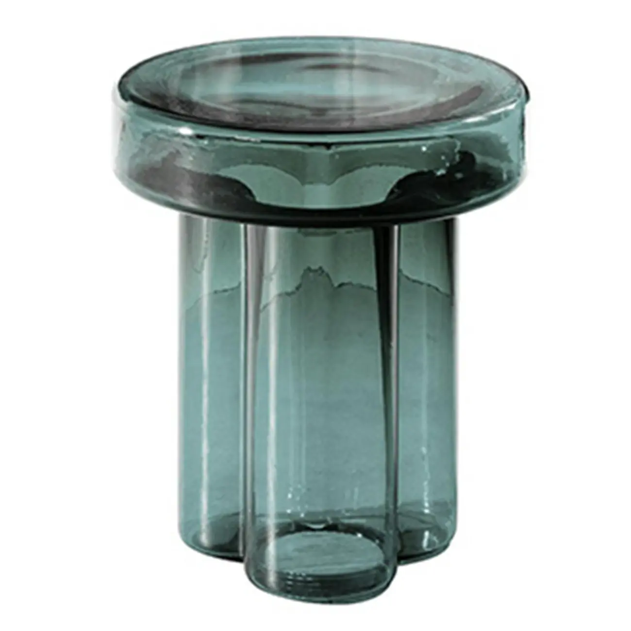 Stylish Glass Round Accent Side Table for Living Room Image - 3 | homeyfad