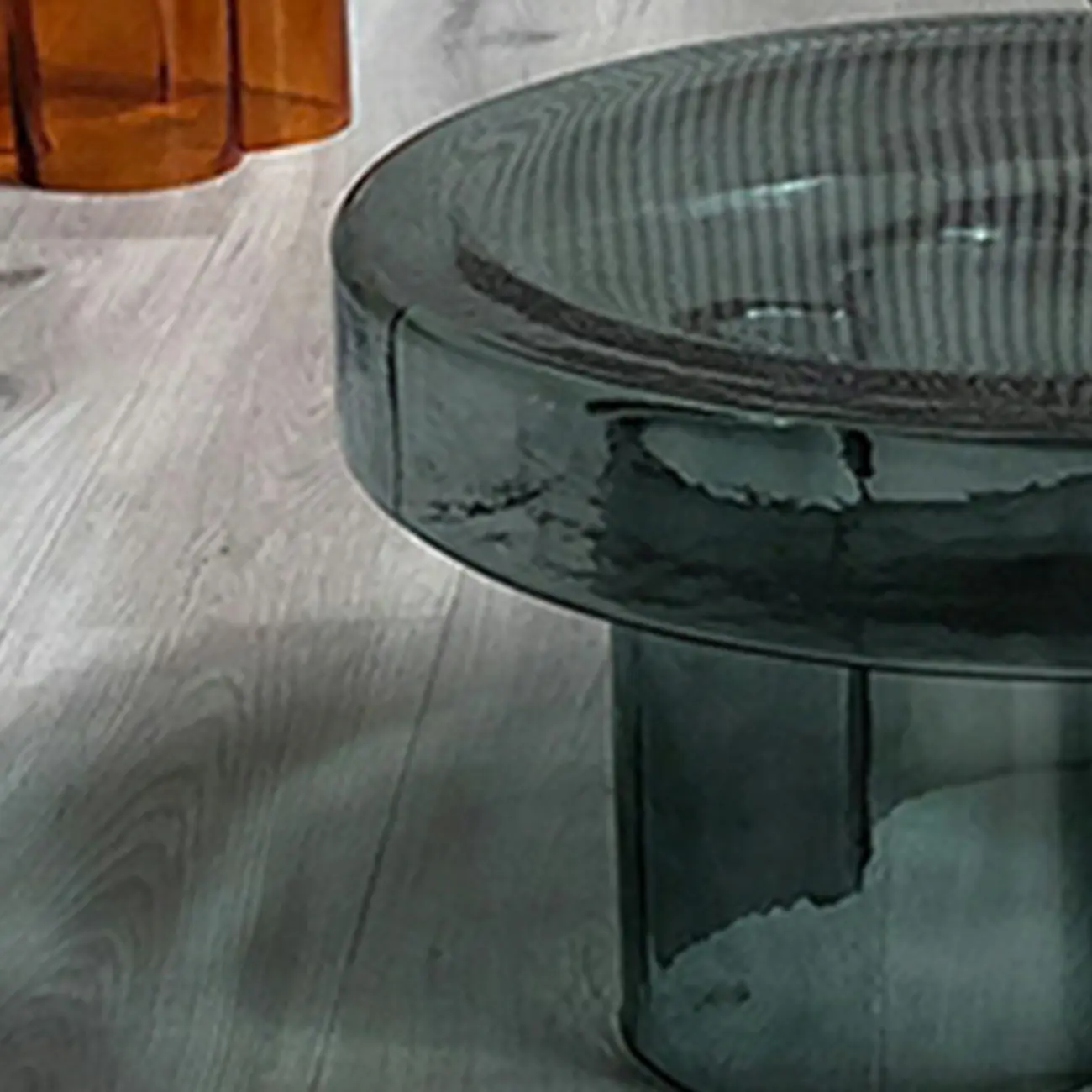 Stylish Glass Round Accent Side Table for Living Room Image - 10 | homeyfad
