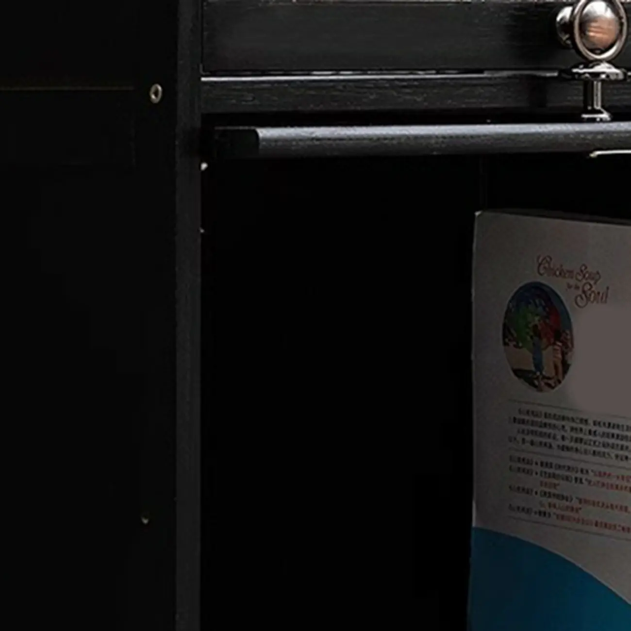 Sleek Black Bamboo Glass Display Cabinet for Living Room Image - 20 | homeyfad