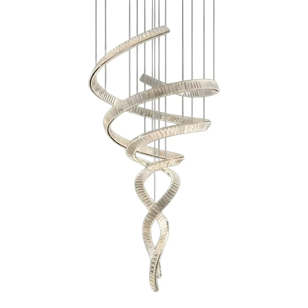 Gold Spiral Crystal Chandeliers Modern Artistic Design Image - 10