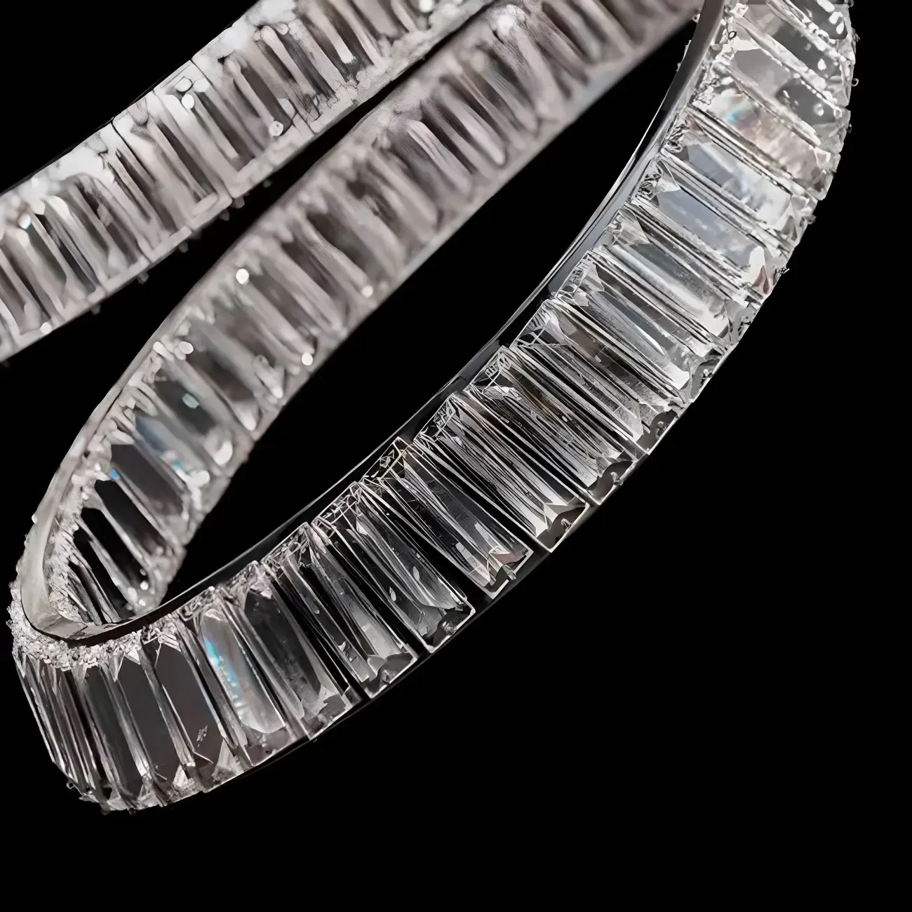 Gold Spiral Crystal Chandeliers Modern Artistic Design Image - 9