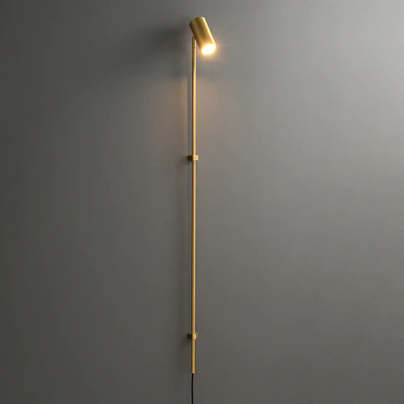 Industrial Black Plug In Wall Sconce with Adjustable Head | homeyfad