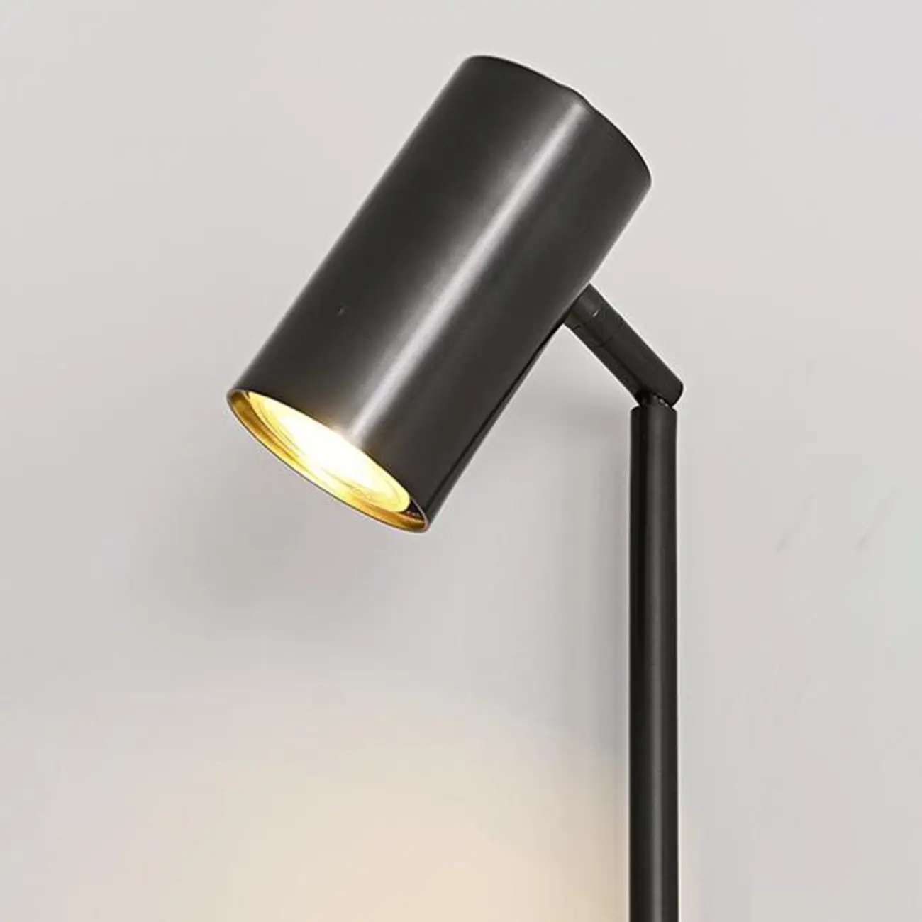 Industrial Black Plug In Wall Sconce with Adjustable Head | homeyfad