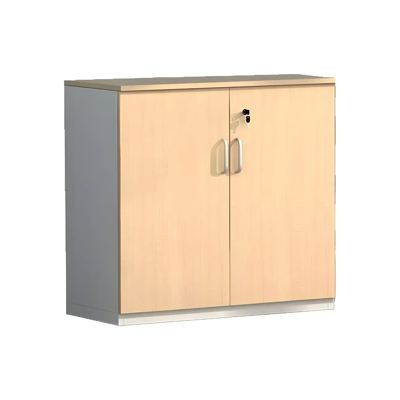 Glam Natural Wooden Large Filing Cabinets with Shelves for Office Image - 8