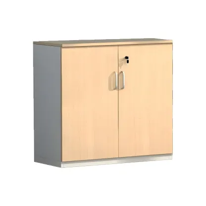 Glam Natural Wooden Large Filing Cabinets with Shelves for Office Image - 8