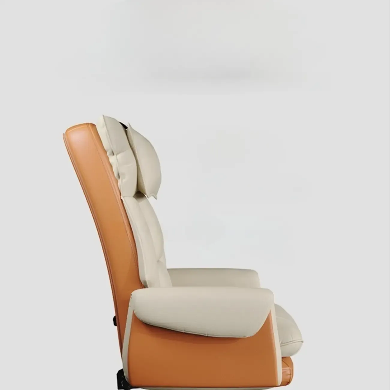 Modern High Back Ergonomic Leather Swivel Executive Office Chair Image - 22