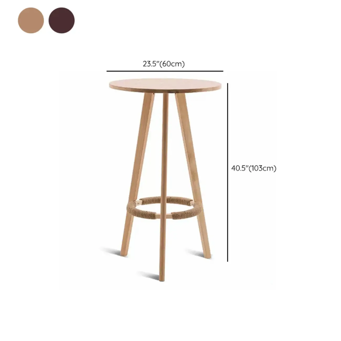 Modern Rubberwood Bar Table Non Adjustable Ideal for Home Image - 13
