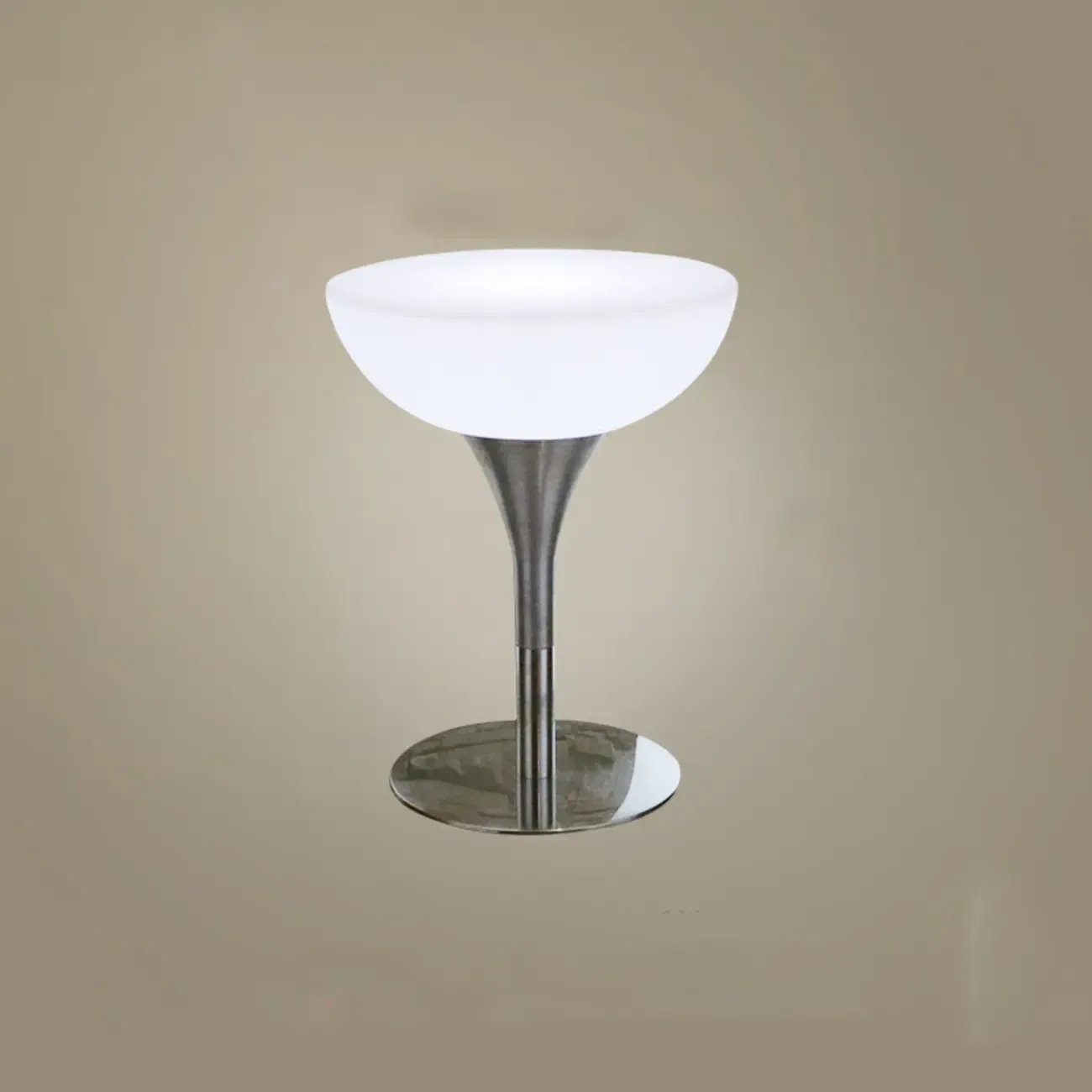 Modern Lighting White Acrylic Silver Metal Bar Tables Image - 2