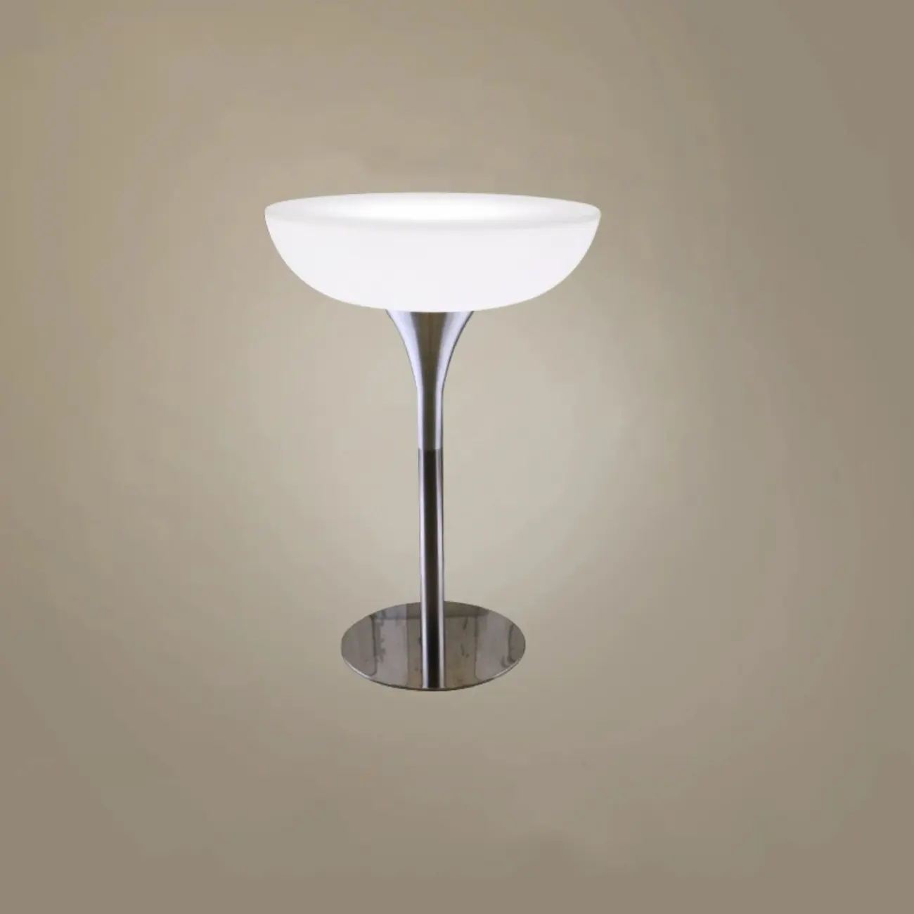 Modern Lighting White Acrylic Silver Metal Bar Tables Image - 7 | homeyfad