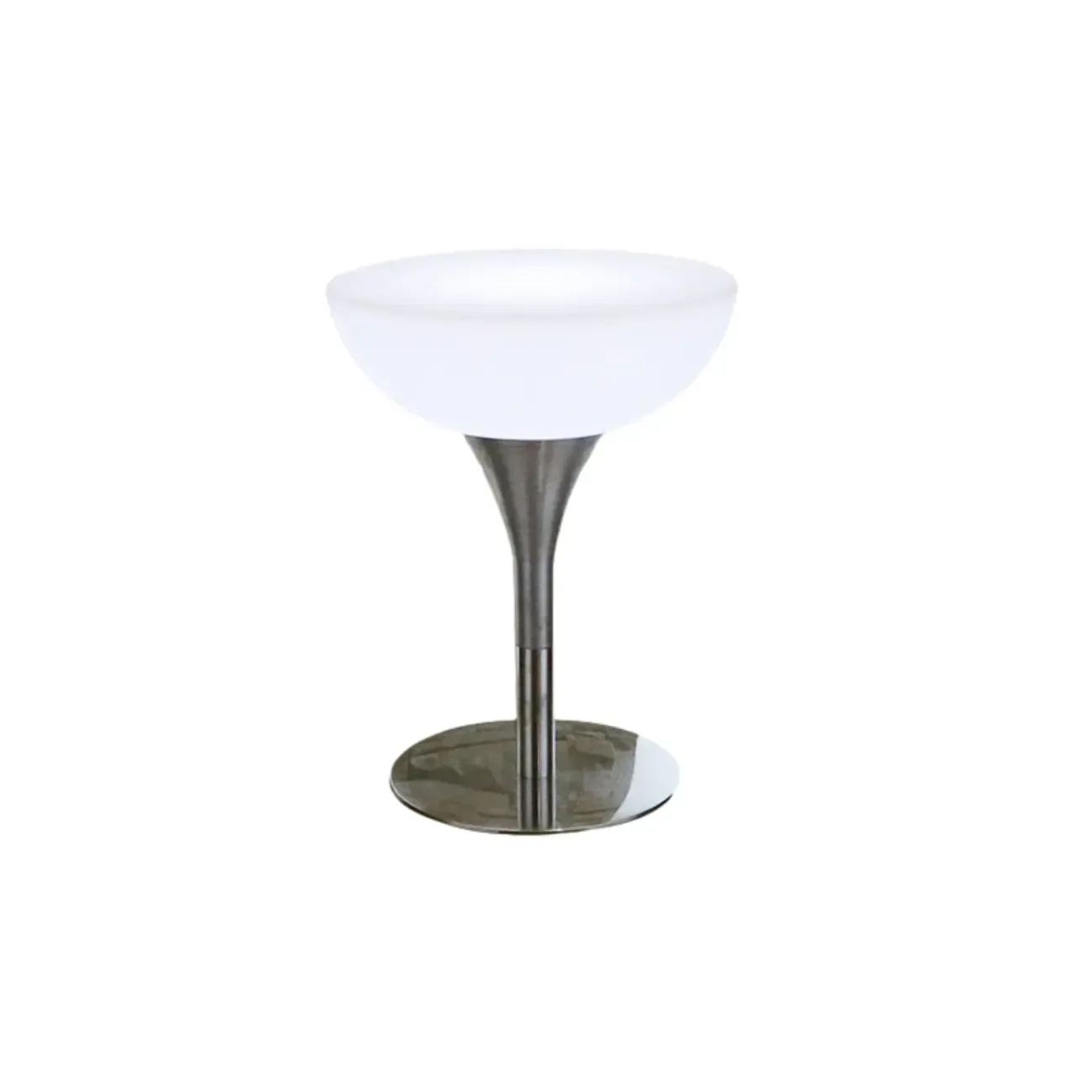Modern Lighting White Acrylic Silver Metal Bar Tables Image - 9