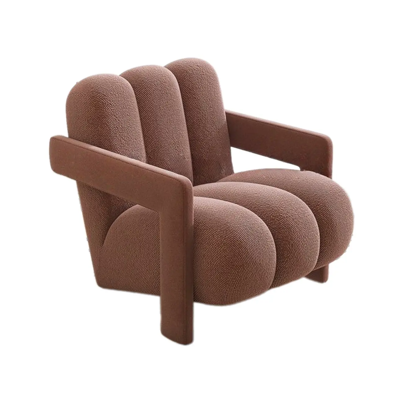 Elegant Flannel Accent Chair with Cushions for Living Room Image - 11 | homeyfad