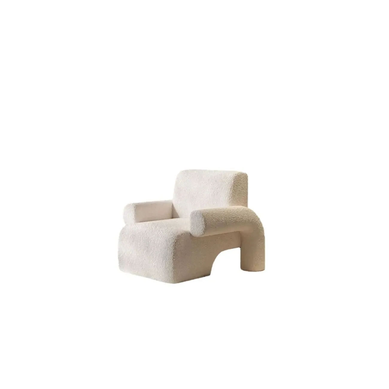 Traditional Fabric Accent Armchair with Cushion for Living Room Image - 9