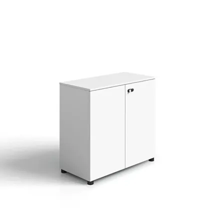 Minimalist Wooden Lockable Filing Cabinets with Legs for Office Image - 4