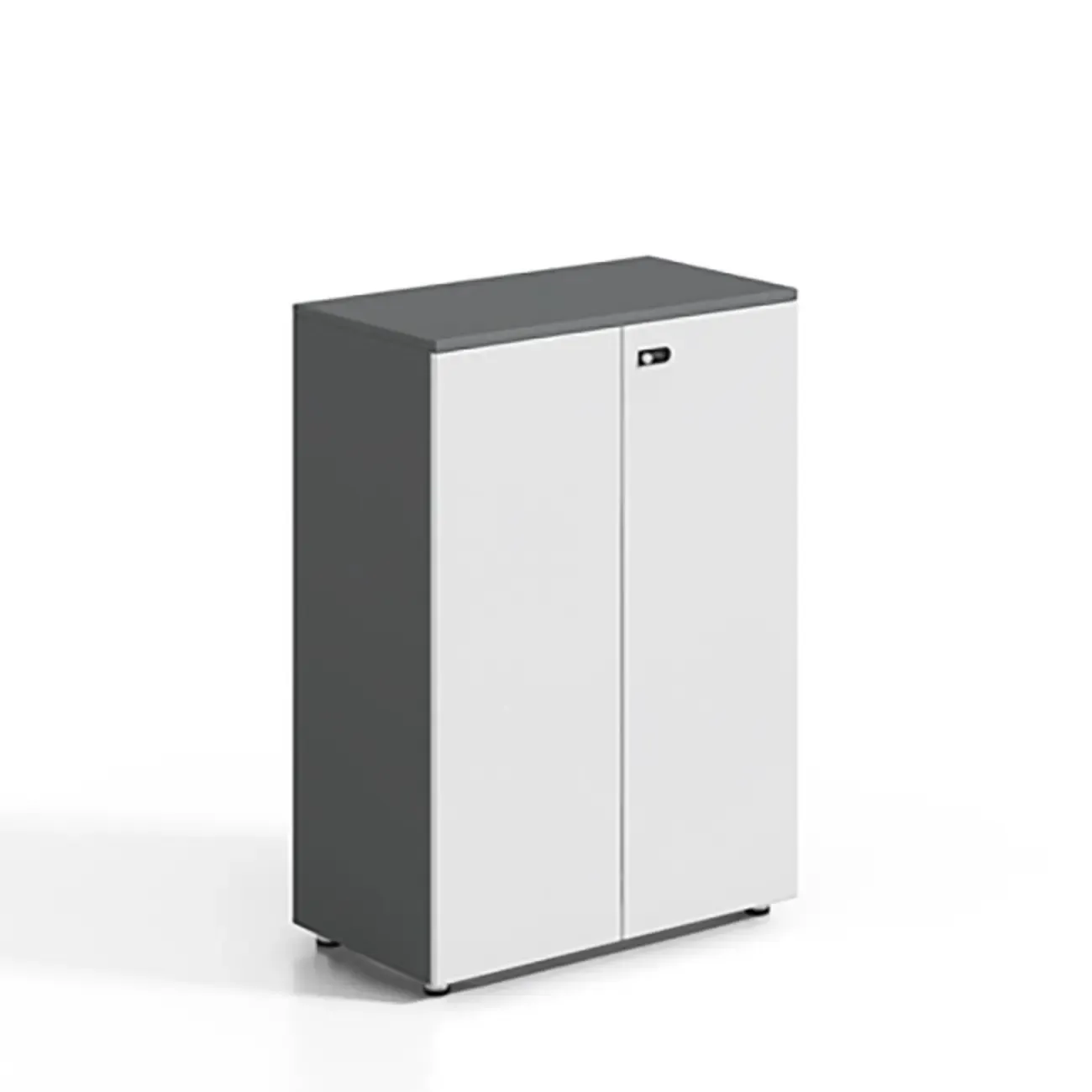 Minimalist Wooden Lockable Filing Cabinets with Legs for Office Image - 5