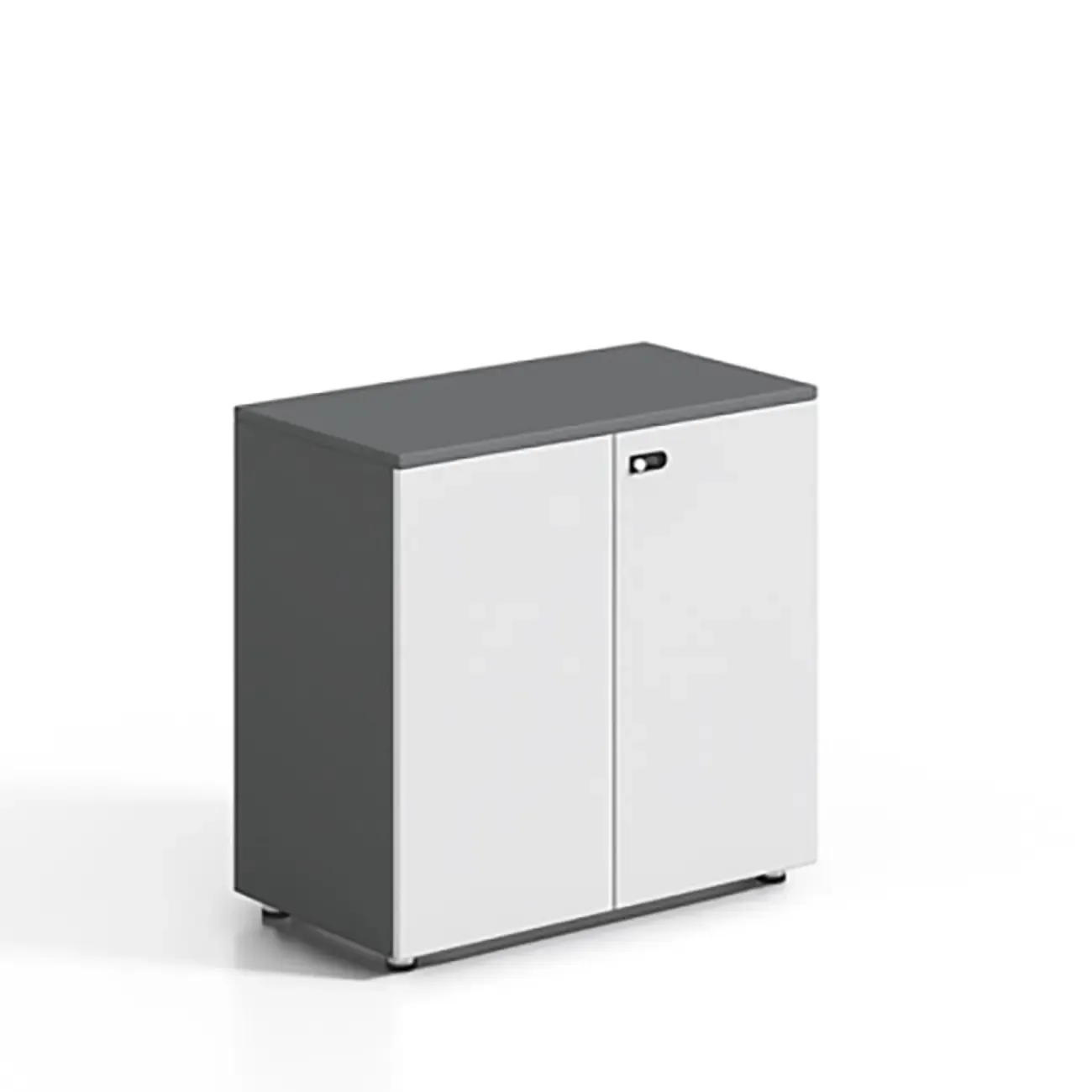 Minimalist Wooden Lockable Filing Cabinets with Legs for Office Image - 7