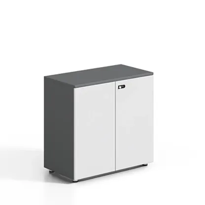 Minimalist Wooden Lockable Filing Cabinets with Legs for Office Image - 7