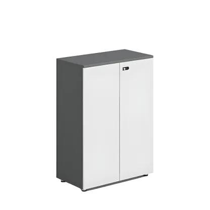 Minimalist Wooden Lockable Filing Cabinets with Legs for Office Image - 10