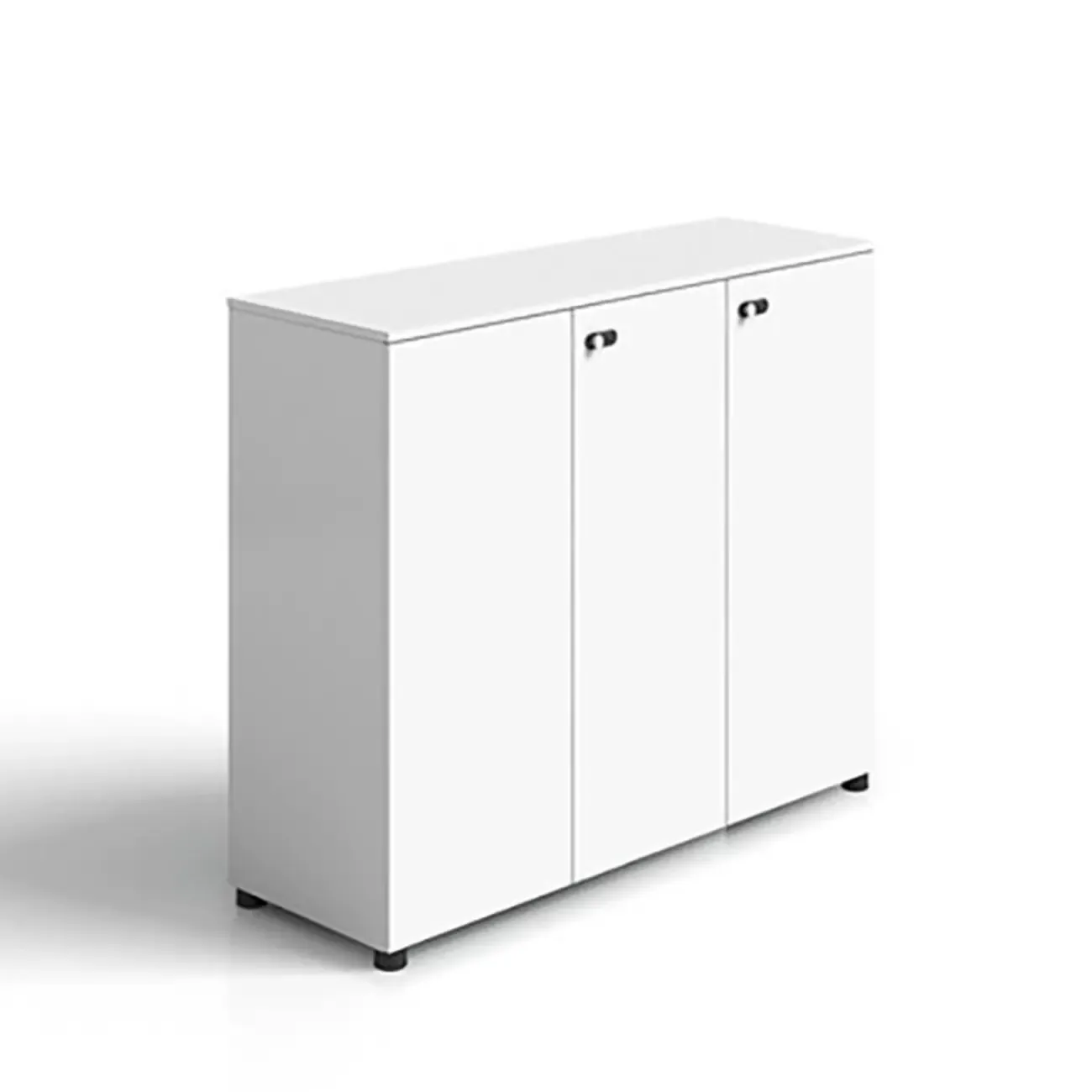 Minimalist Wooden Lockable Filing Cabinets with Legs for Office Image - 12