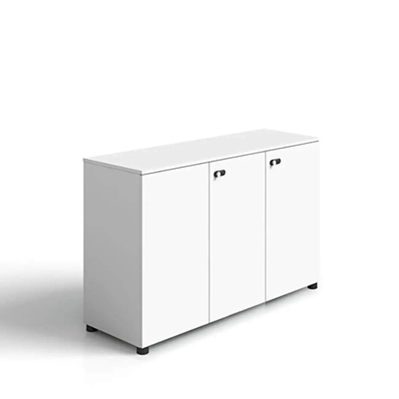 Minimalist Wooden Lockable Filing Cabinets with Legs for Office Image - 17