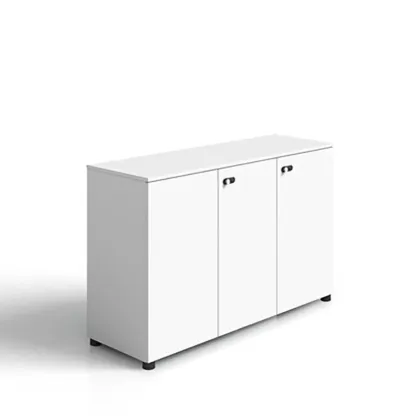 Minimalist Wooden Lockable Filing Cabinets with Legs for Office Image - 17