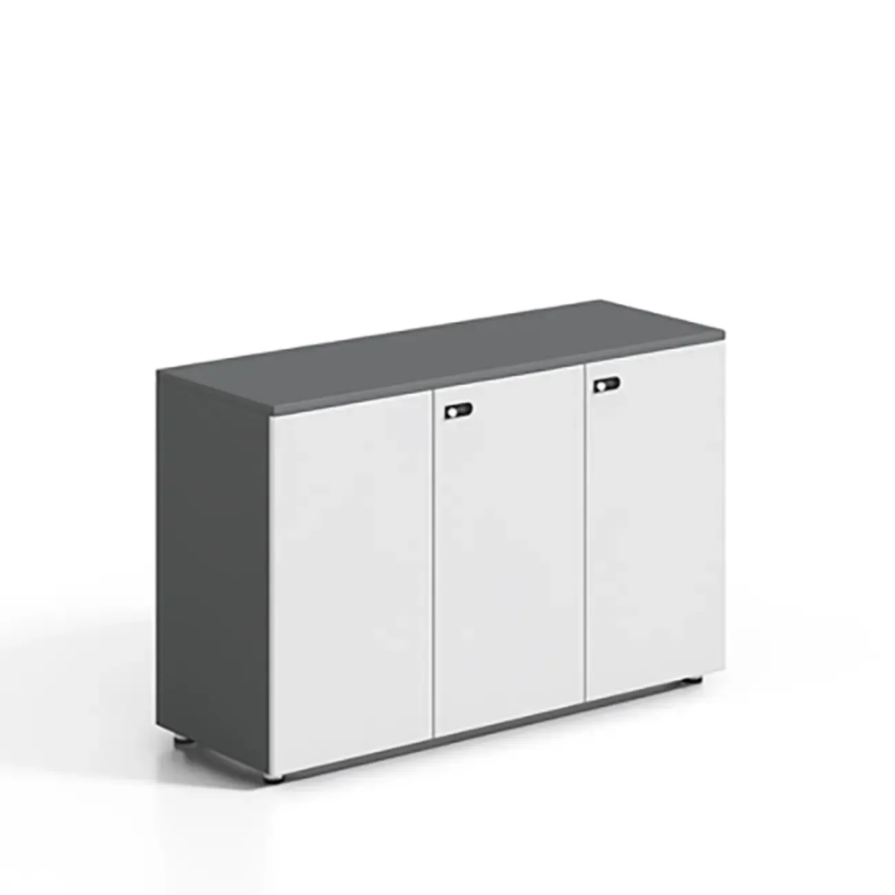 Minimalist Wooden Lockable Filing Cabinets with Legs for Office Image - 19