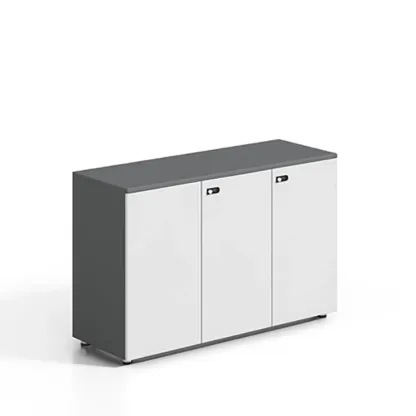 Minimalist Wooden Lockable Filing Cabinets with Legs for Office Image - 19