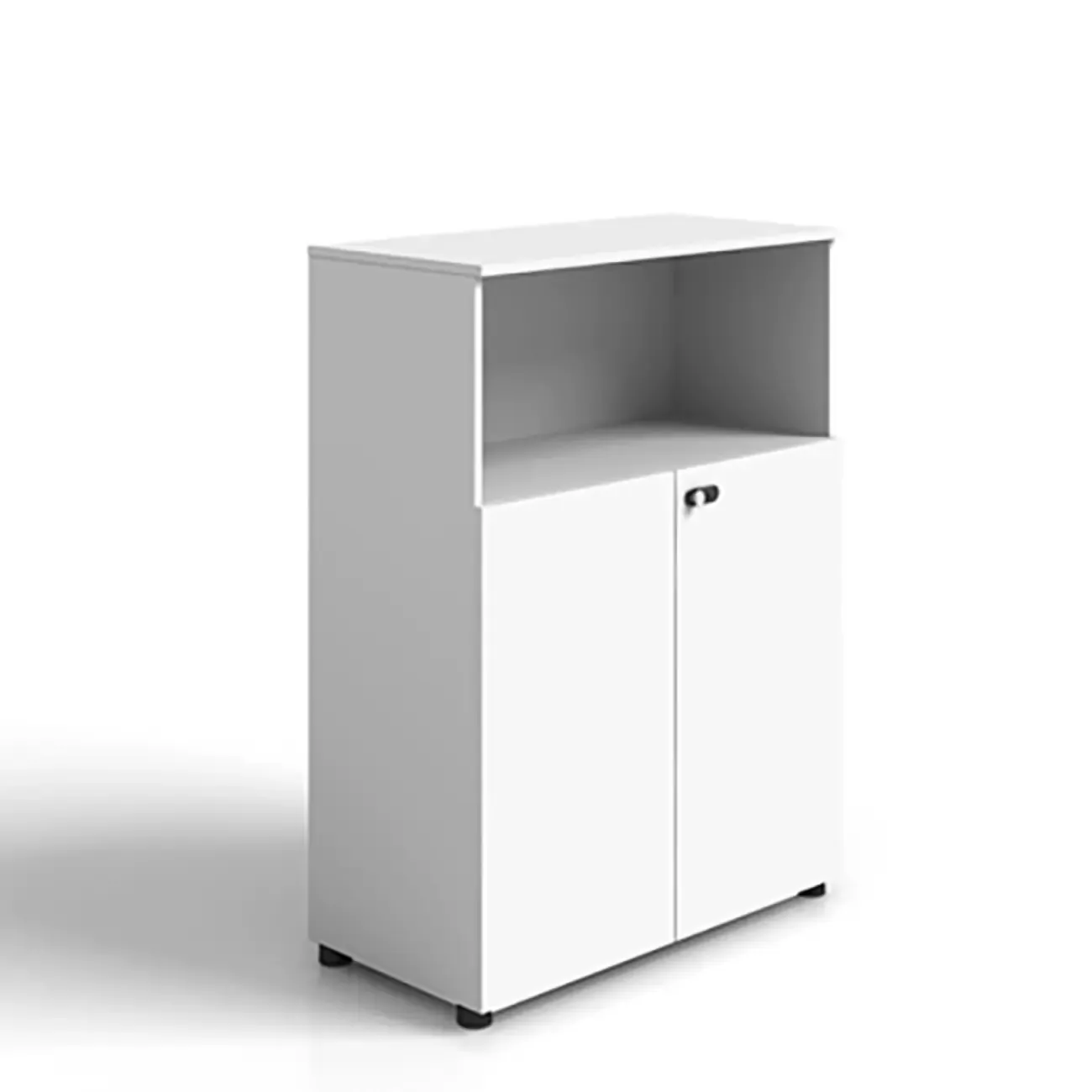 Minimalist Wooden Lockable Filing Cabinets with Legs for Office Image - 21