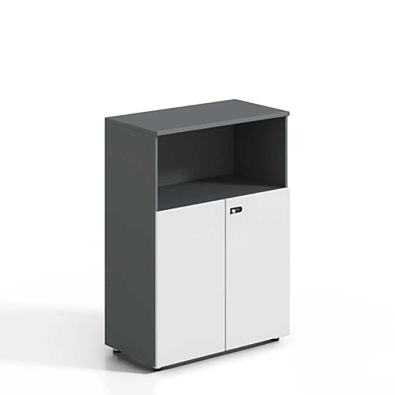 Minimalist Wooden Lockable Filing Cabinets with Legs for Office Image - 22 | homeyfad