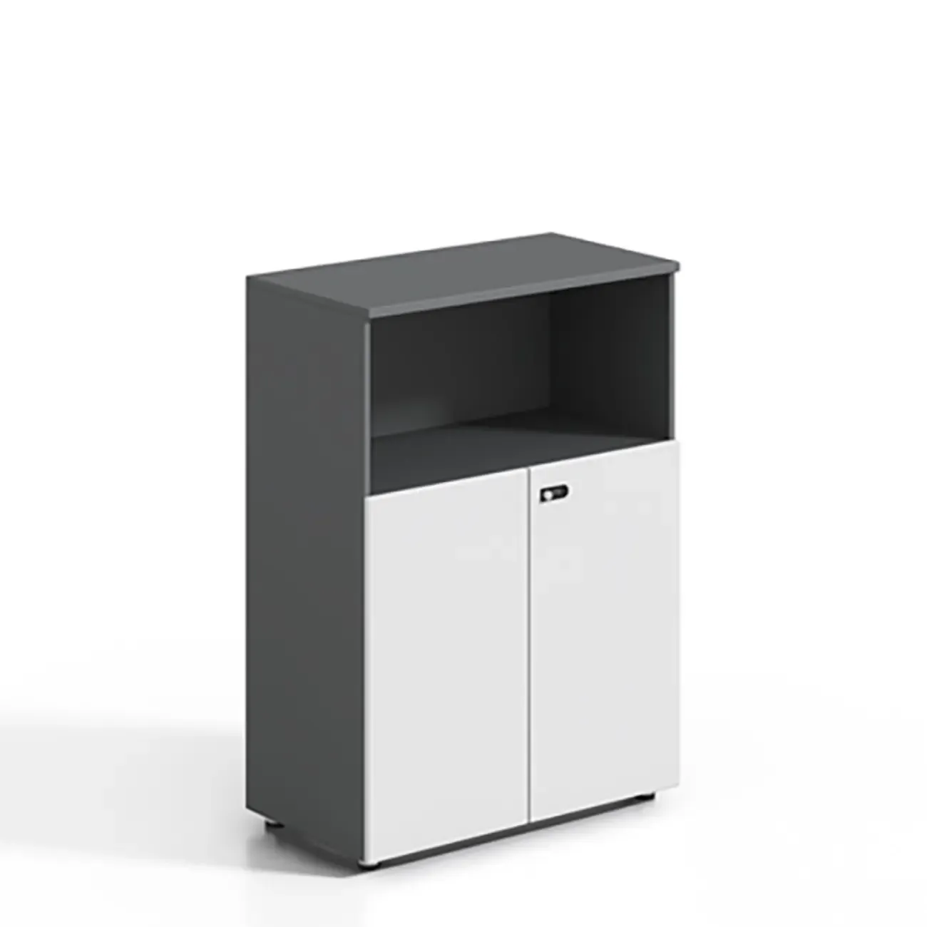 Minimalist Wooden Lockable Filing Cabinets with Legs for Office Image - 22