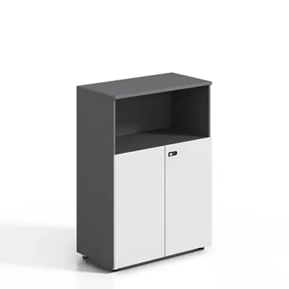 Minimalist Wooden Lockable Filing Cabinets with Legs for Office Image - 22