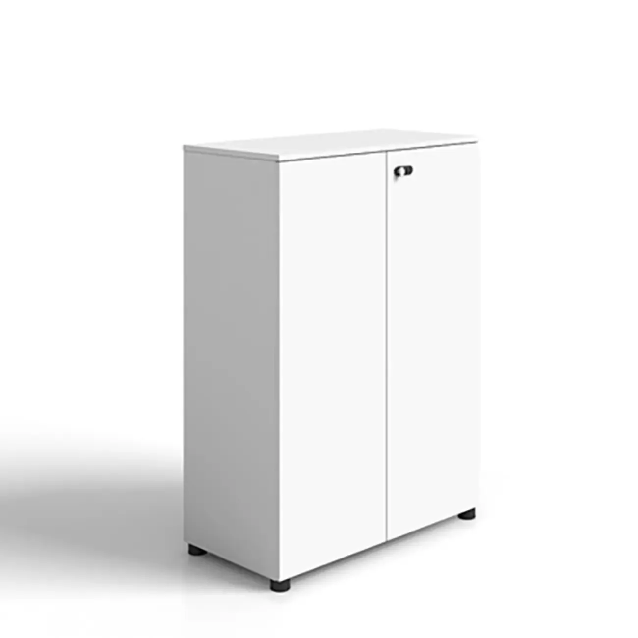 Minimalist Wooden Lockable Filing Cabinets with Legs for Office Image - 24