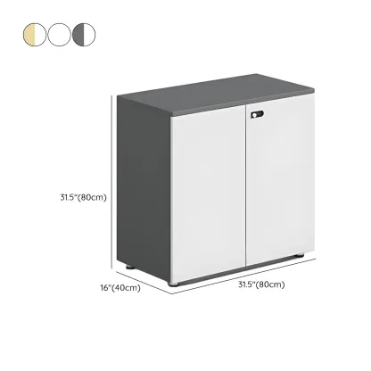 Minimalist Wooden Lockable Filing Cabinets with Legs for Office #size