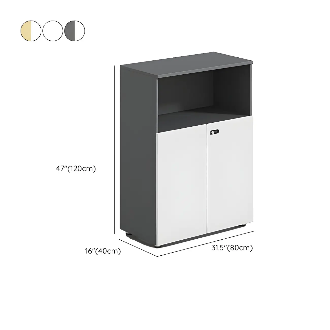 Minimalist Wooden Lockable Filing Cabinets with Legs for Office Image - 27 | homeyfad