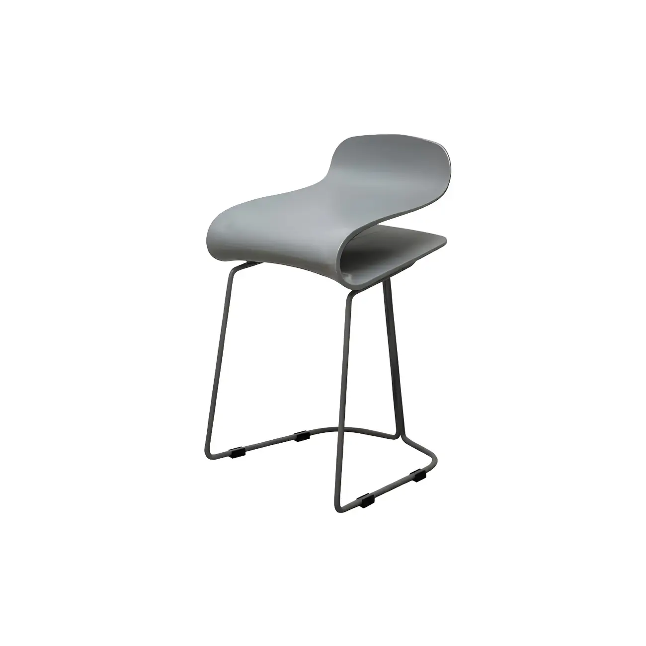 Acrylic Sleek Durable Backless Counter Height Bar Stool Image - 16 | homeyfad