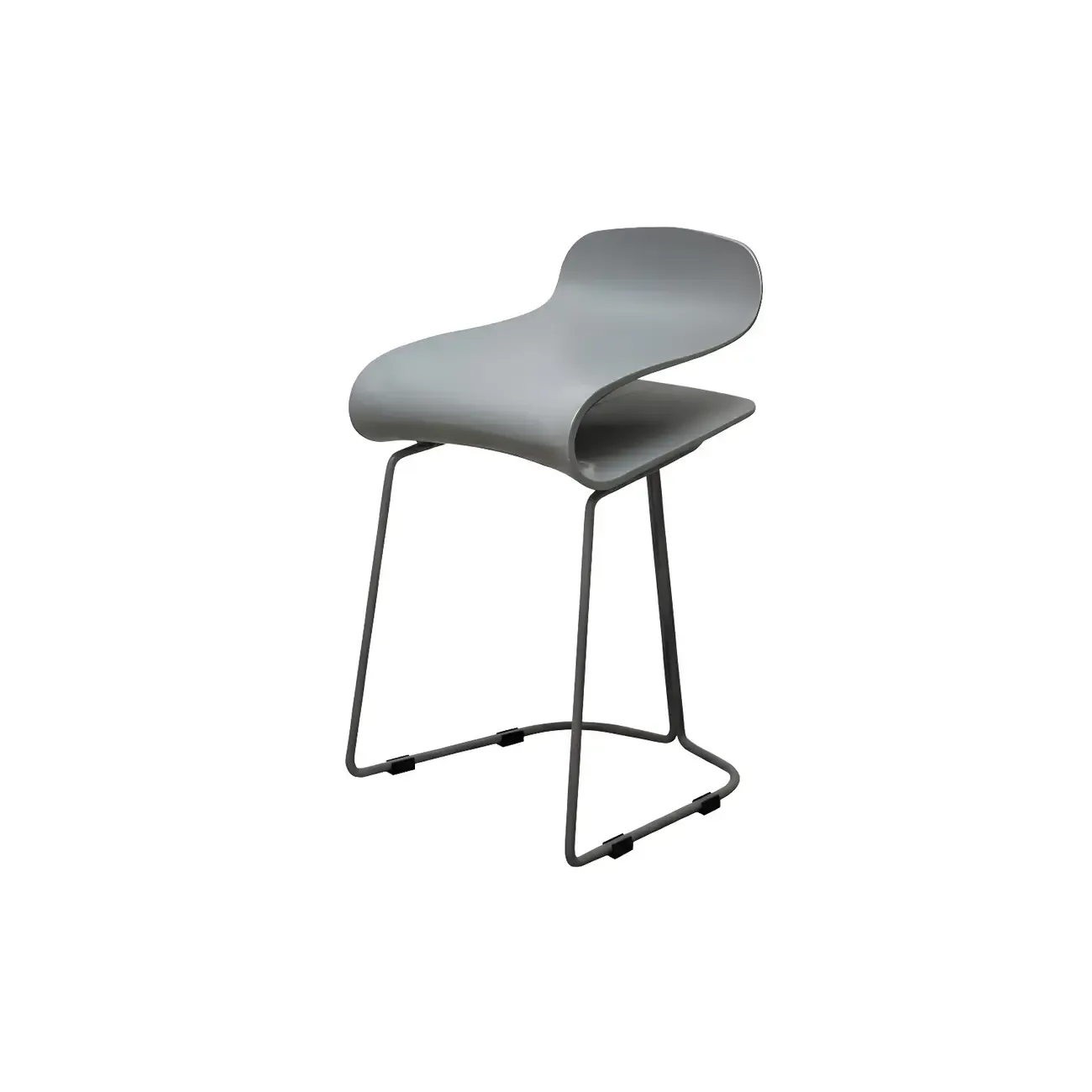 Acrylic Sleek Durable Backless Counter Height Bar Stool Image - 16