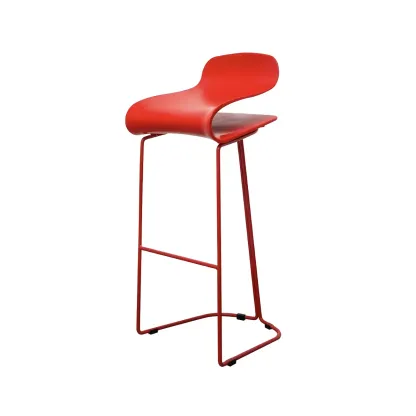 Acrylic Sleek Durable Backless Counter Height Bar Stool Image - 24