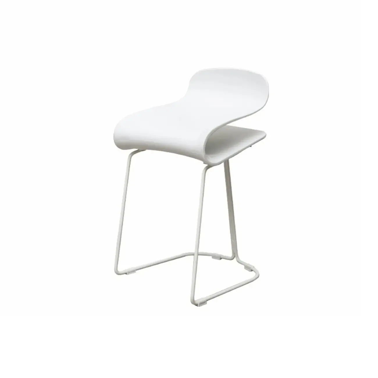 Acrylic Sleek Durable Backless Counter Height Bar Stool Image - 14