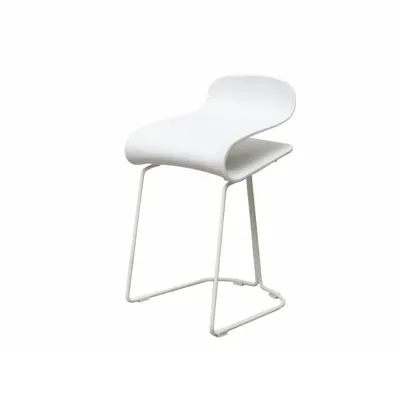 Acrylic Sleek Durable Backless Counter Height Bar Stool Image - 14