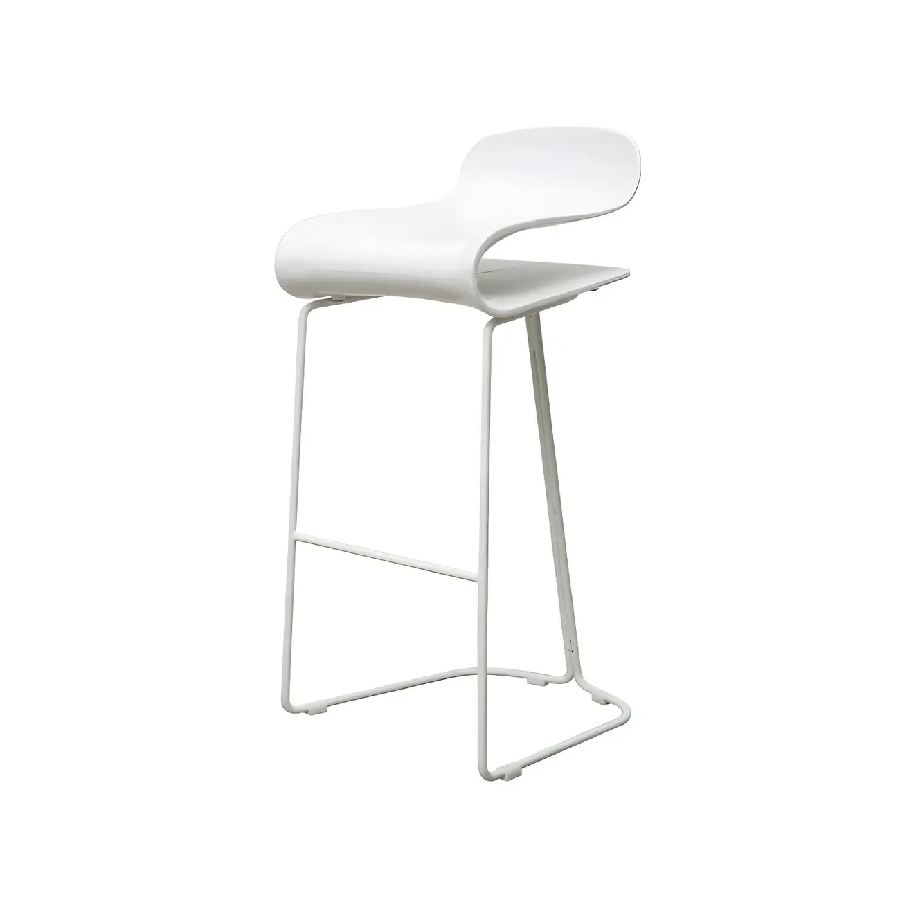 Acrylic Sleek Durable Backless Counter Height Bar Stool Image - 18