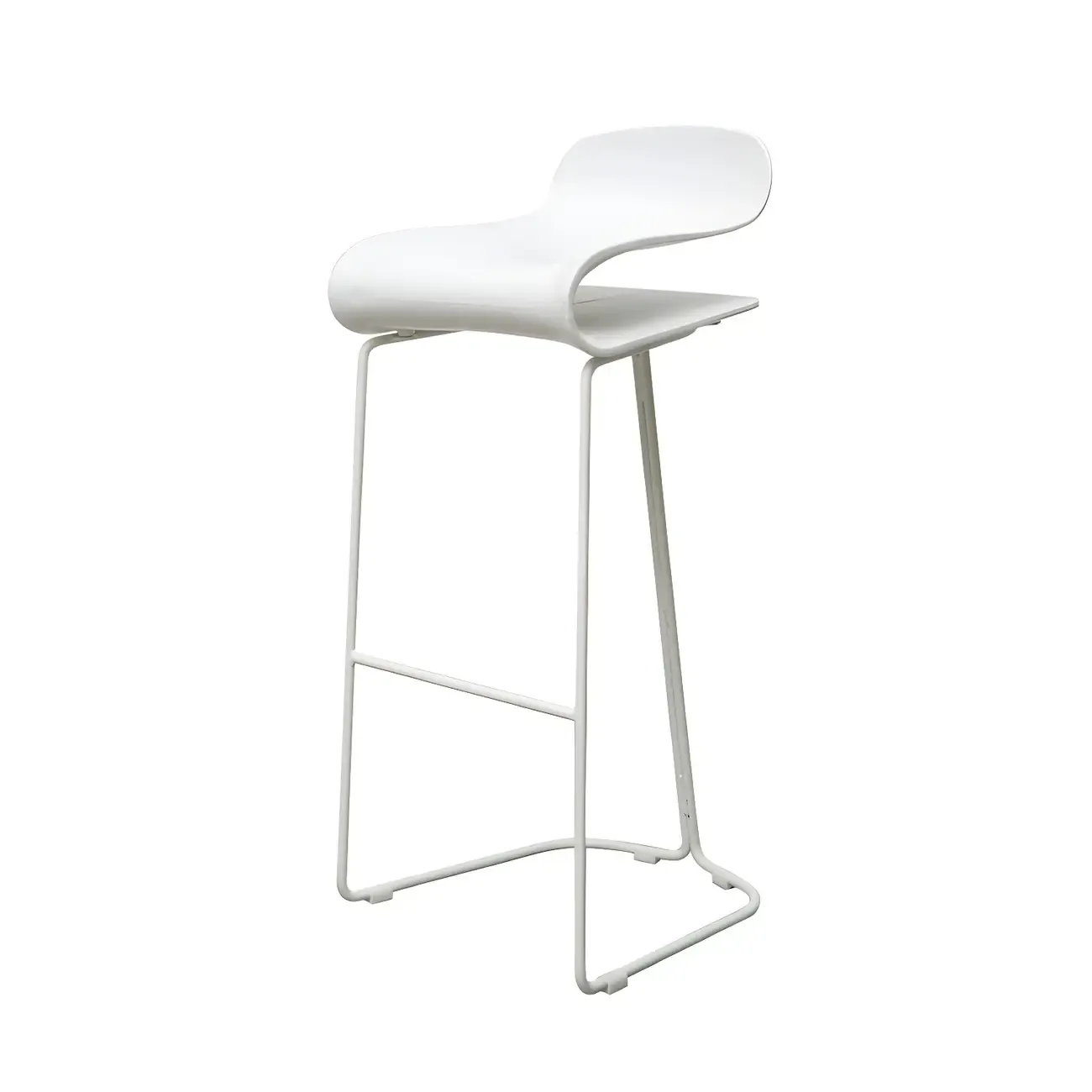 Acrylic Sleek Durable Backless Counter Height Bar Stool Image - 21