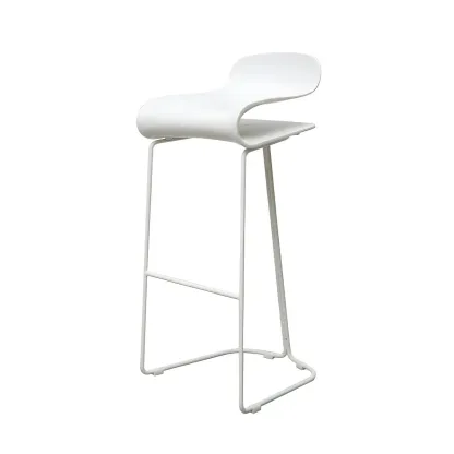 Acrylic Sleek Durable Backless Counter Height Bar Stool Image - 21