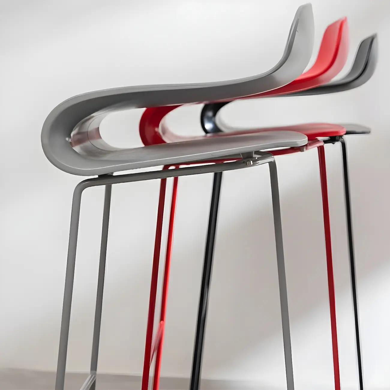 Acrylic Sleek Durable Backless Counter Height Bar Stool Image - 13 | homeyfad