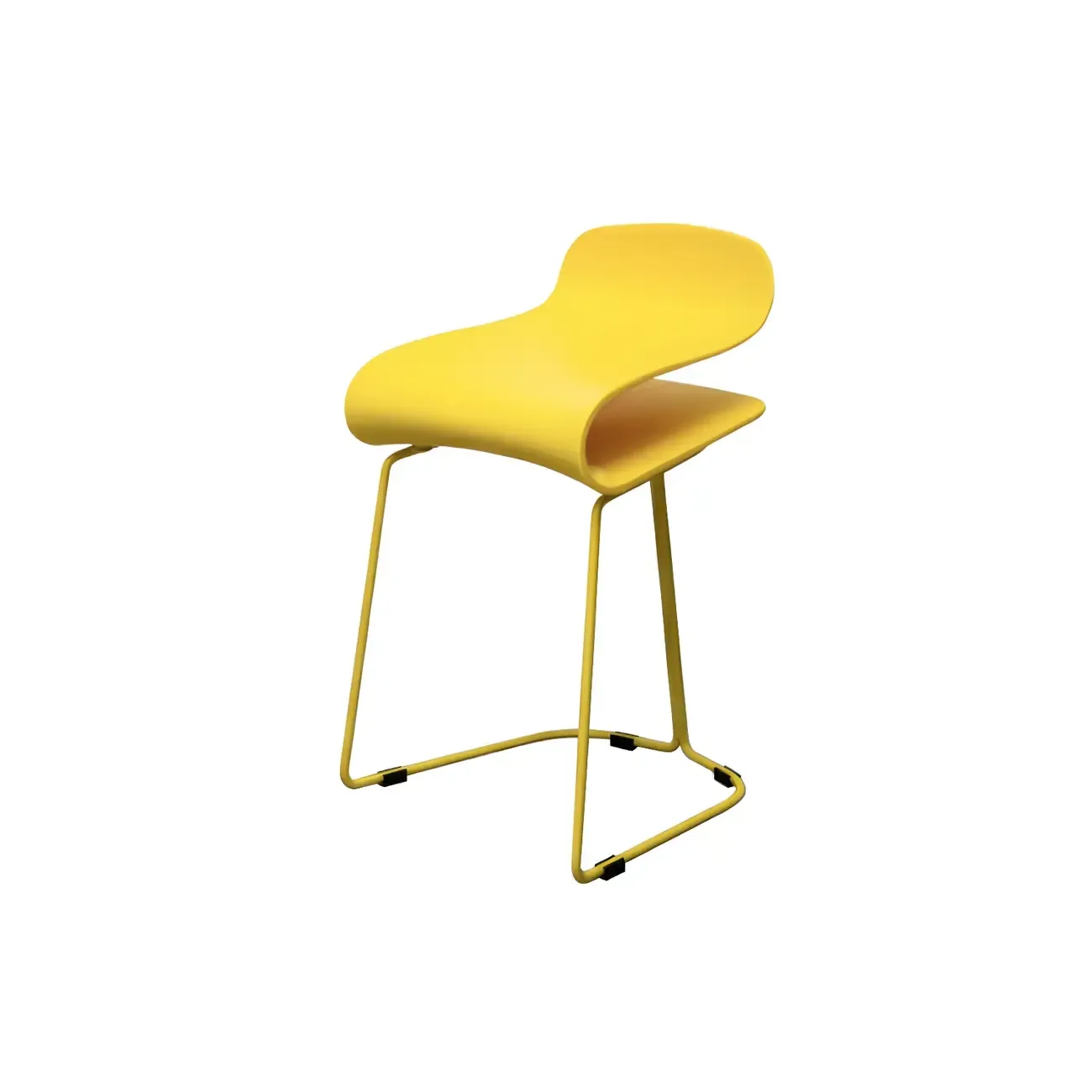 Acrylic Sleek Durable Backless Counter Height Bar Stool Image - 9