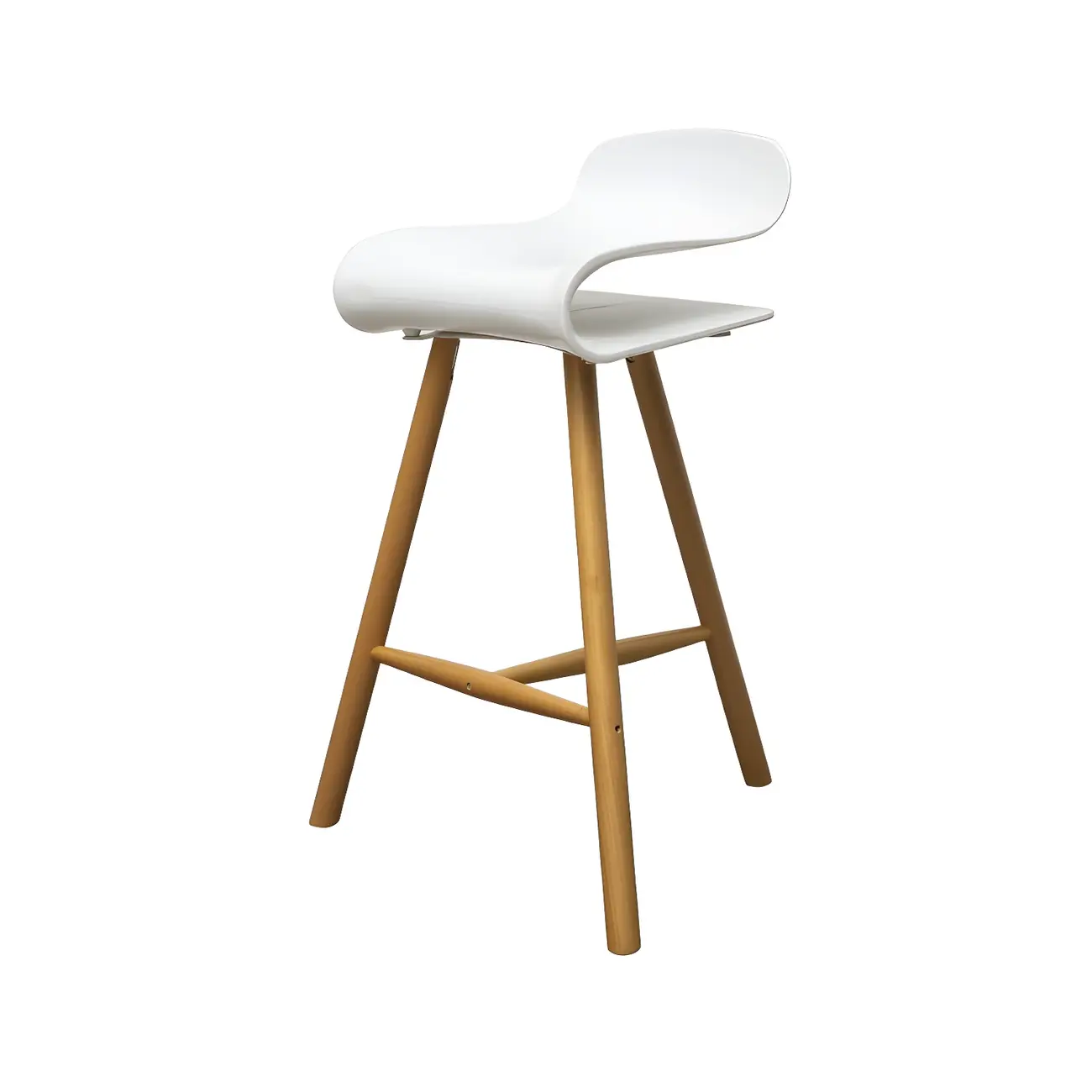 Acrylic Sleek Durable Backless Counter Height Bar Stool Image - 28 | homeyfad