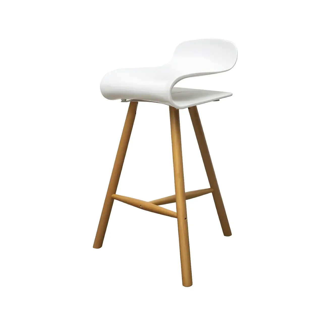 Acrylic Sleek Durable Backless Counter Height Bar Stool Image - 28