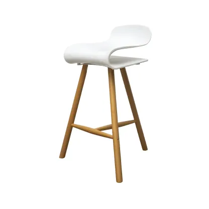 Acrylic Sleek Durable Backless Counter Height Bar Stool Image - 28